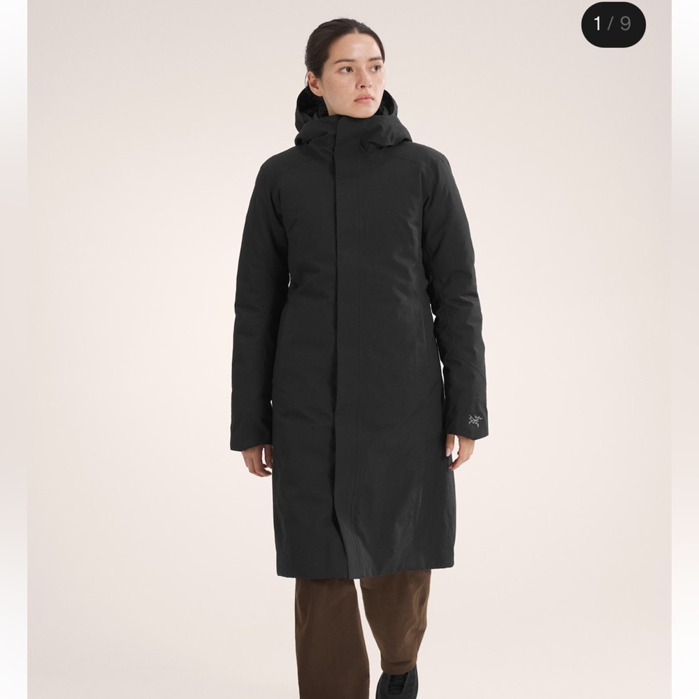 Arc’teryx PATERA Gore Tex PARKA WOMEN'S long black jacket coat, size XL